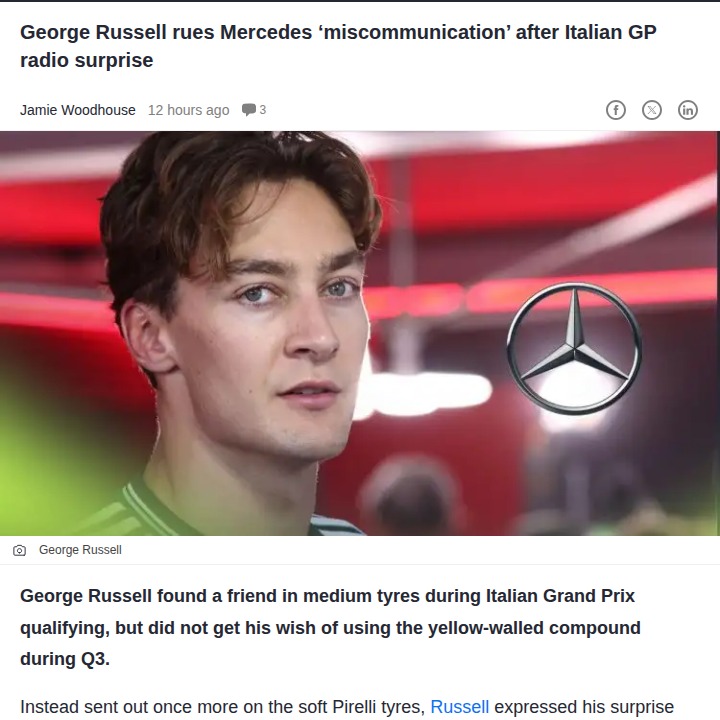 Russell & Mercedes: Monza Tyre Mix-Up!