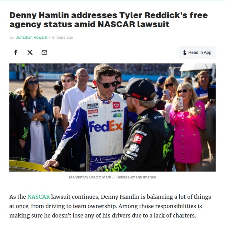 Hamlin’s Confidence: Can 23XI Keep Reddick?