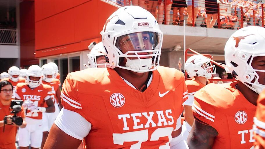 Texas right tackle Brandon Baker’s huge turnaround