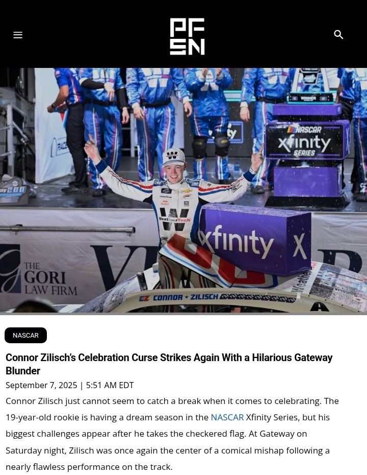 Zilisch’s Gateway Win: Another Celebration Fail!