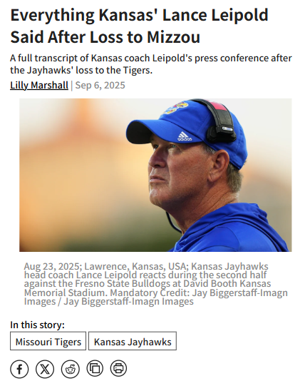 Kansas vs Missouri: What’s next for the Jayhawks?