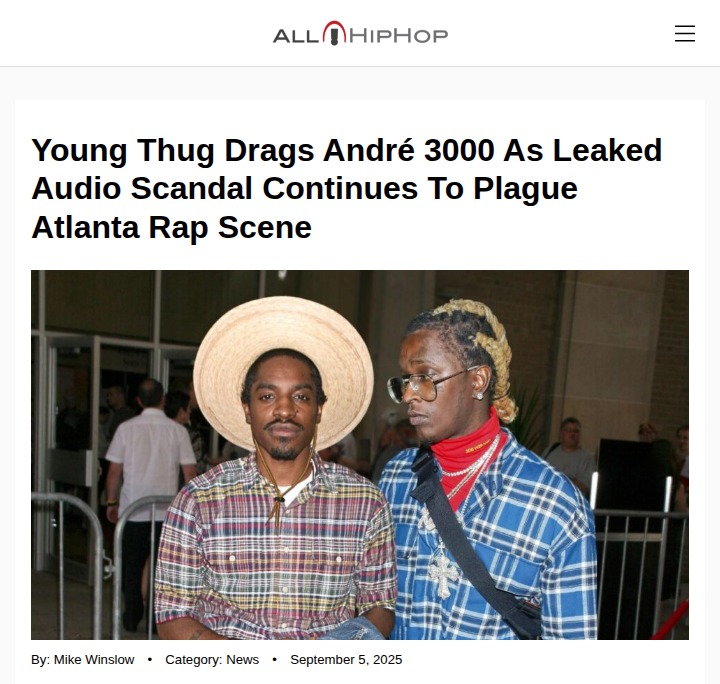 Young Thug’s harsh words for André 3000 spark debate