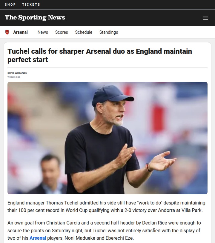 England vs Andorra: Arsenal Duo Under the Microscope