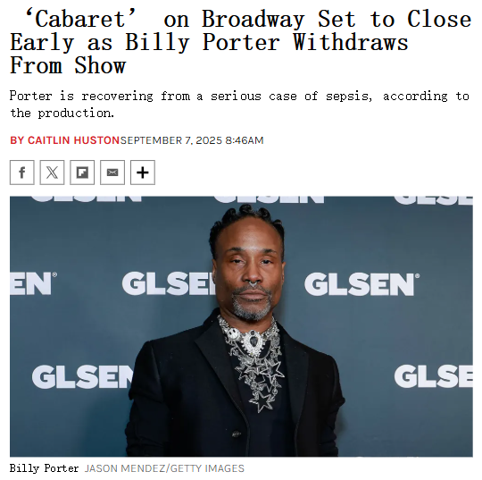 Billy Porter Drops Out of Cabaret 😱
