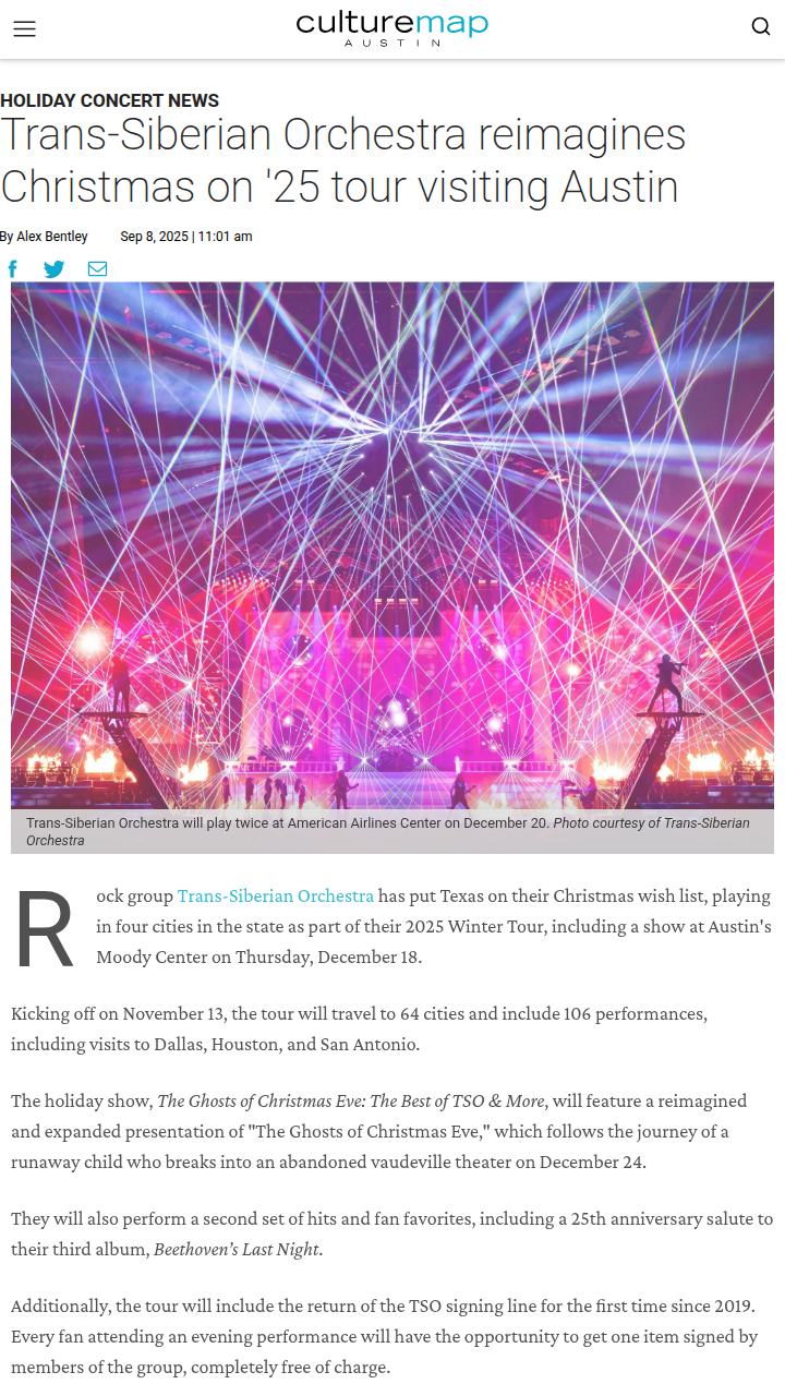 Austin gets a rock-powered Christmas this year