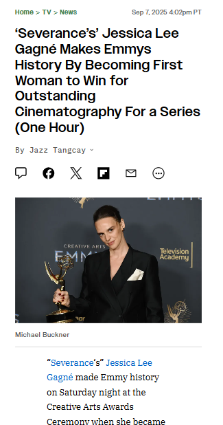 Jessica Lee Gagné Breaks Emmys Glass Ceiling! 🏆