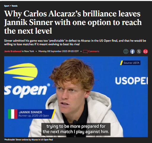Alcaraz vs Sinner: Rivalry Pushing Limits