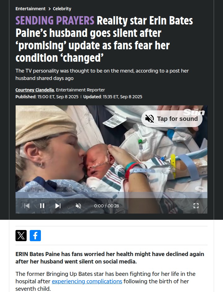Erin Bates update: Fans worry after silence