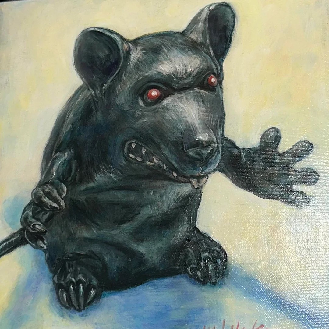 My Favorite Childhood Stuffy Was a Halloween Rat With Red Eyes