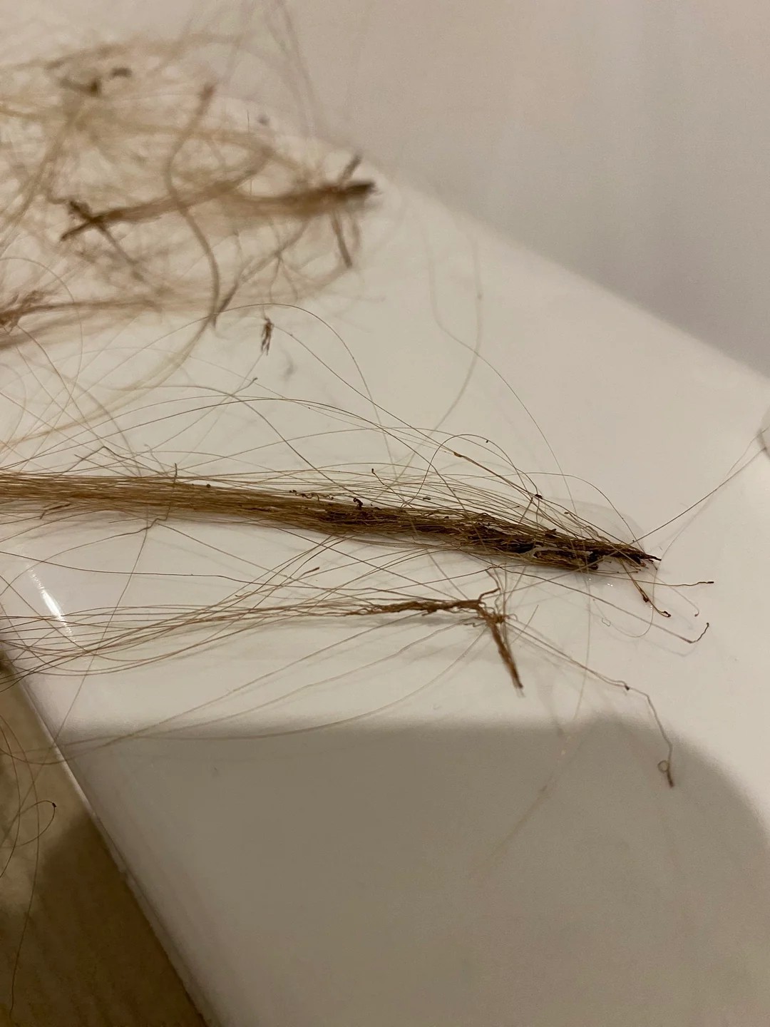 I'm Pulling Out Chunks of Hair With a Strange Waxy Substance on the Roots. What Is This?!