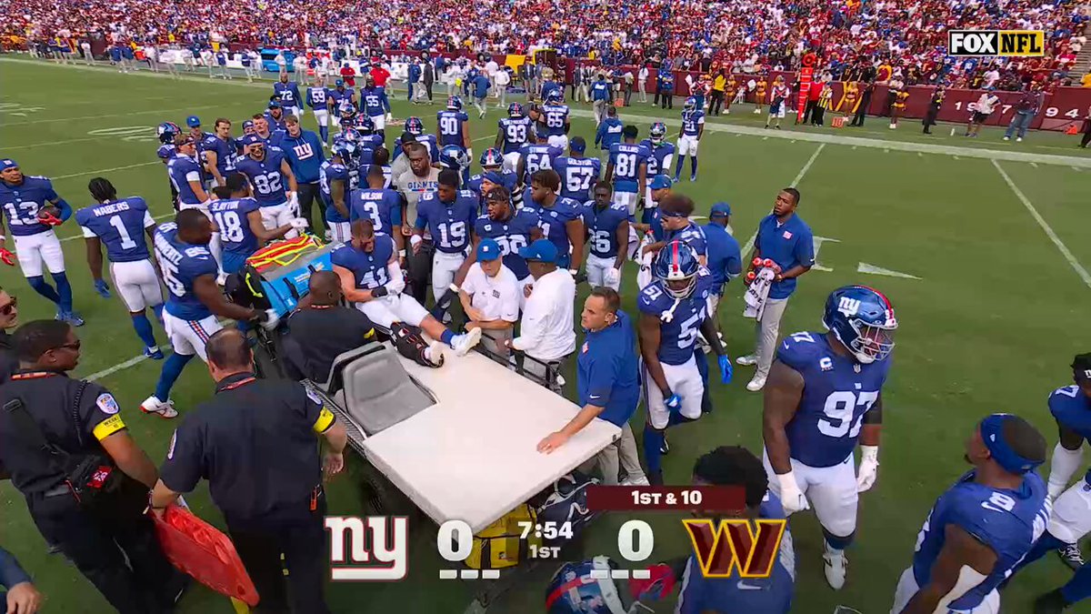 Giants fans breathe a sigh of relief after McFadden injury update