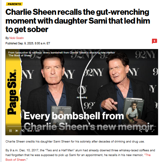 Charlie Sheen’s Sobriety Bombshell 🍸