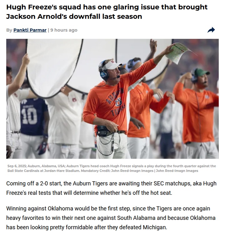 Auburn’s pass protection could be their Achilles’ heel