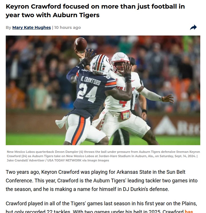Keyron Crawford’s big leap for Auburn Tigers