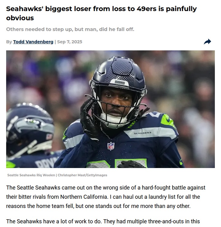 Seahawks defense stumbles as 49ers capitalize