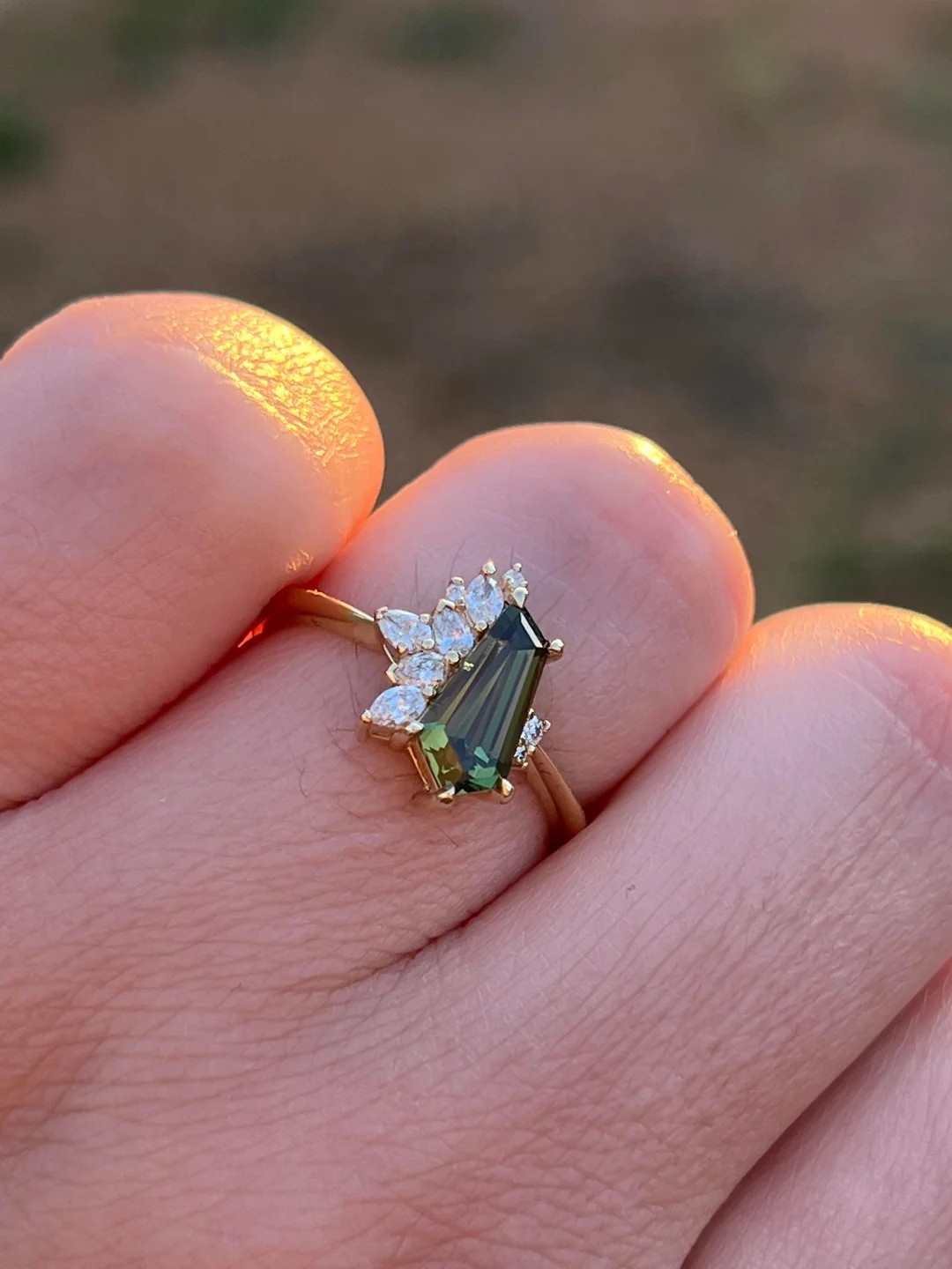 She said yes! And we're completely obsessed with this ring.