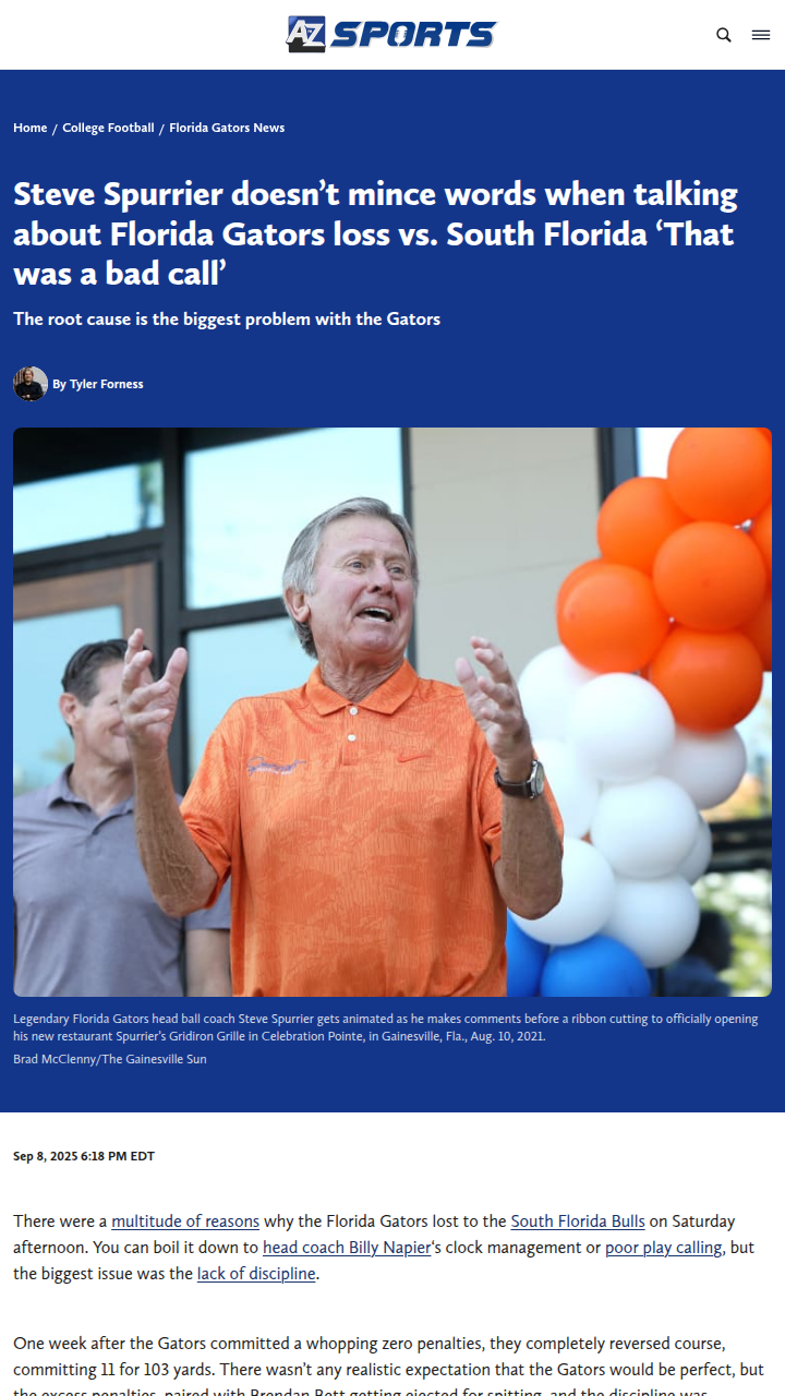 Florida Gators’ discipline woes cost them big