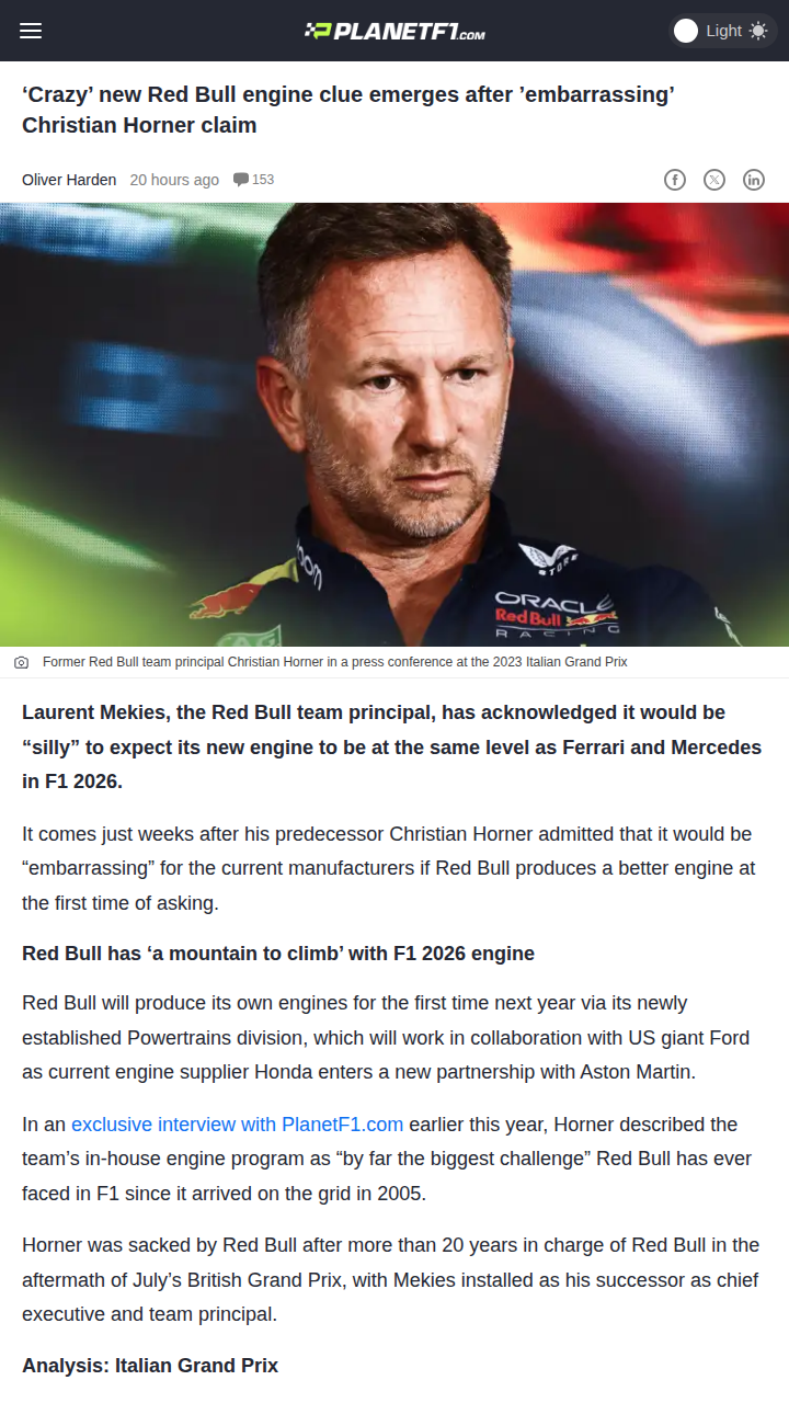 Red Bull’s Wild Engine Gamble for F1 2026