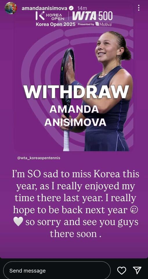 Anisimova’s Korea Open Exit: What’s Next for the Rising Star?