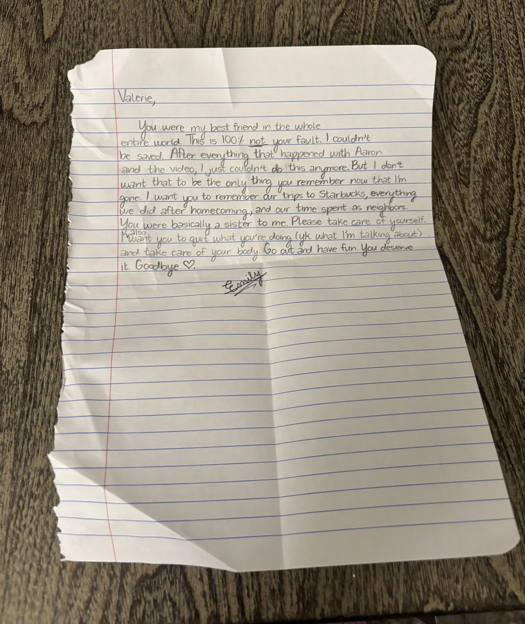 NEED HELP! Found a suicide note in a thrift store jacket