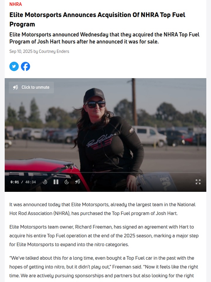 Elite Expands: Top Fuel Takeover Incoming!