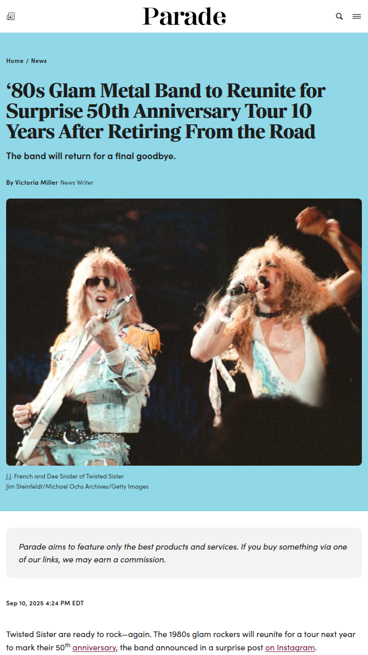Twisted Sister Reunion?! 🤘 The Real Reason