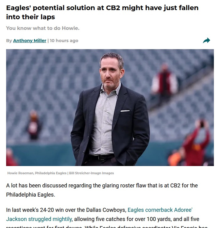 Could Denzel Ward fix the Eagles’ CB2 problem?