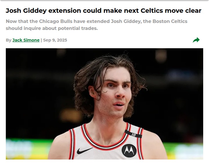 Giddey’s Big Payday: Bulls-Celtics Trade Brewing?