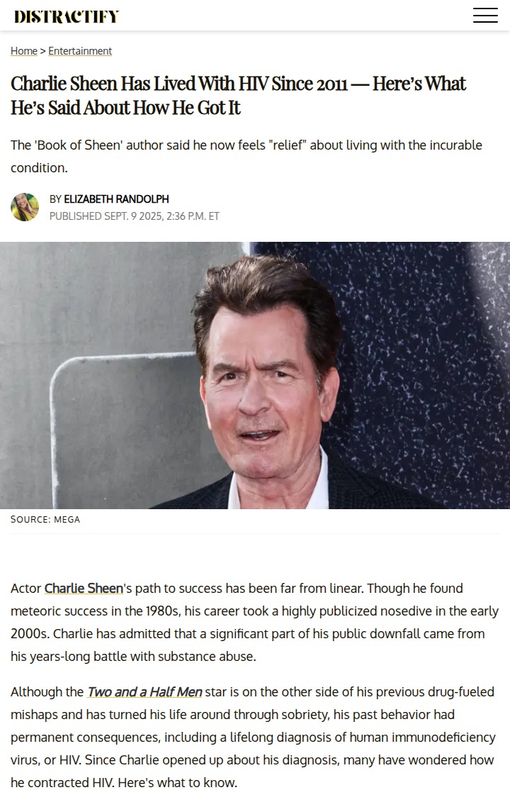Charlie Sheen’s HIV Confession Shocks Fans 😱