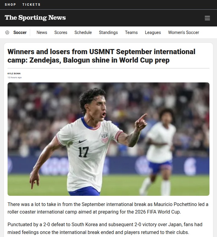 Zendejas & Balogun Light Up USMNT Camp