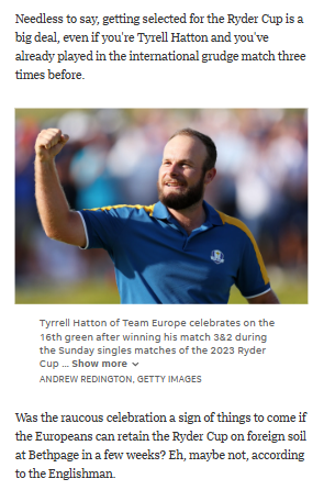 Hatton & Rahm’s Ryder Cup Party: Legendary!