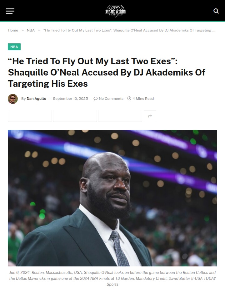Shaq vs DJ Akademiks: Off-Court Drama Heats Up