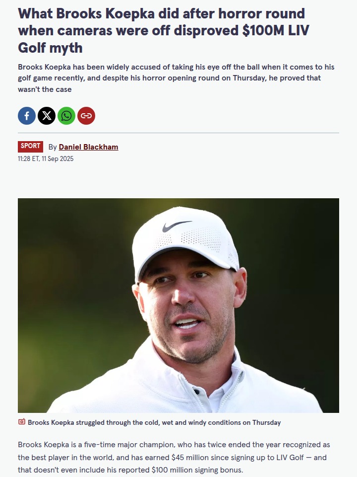 Koepka’s Grit: LIV Money Myth Busted at Wentworth