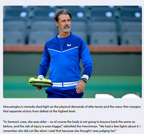 Serena & Mouratoglou: Fitness Rift Revealed