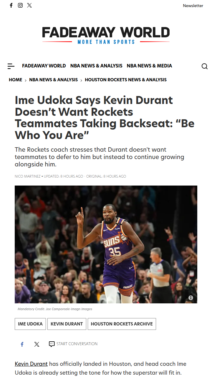 Durant’s arrival could supercharge Houston’s young core