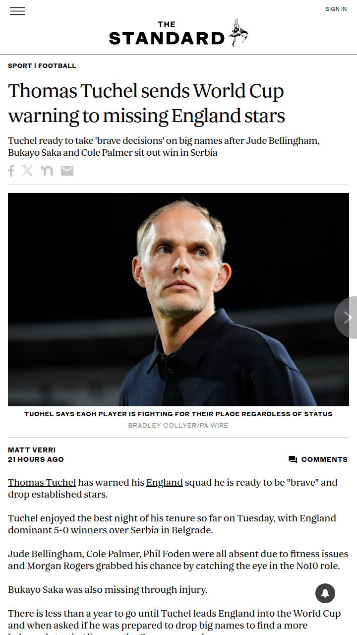 Tuchel’s Brave Call: England’s Big Names at Risk?