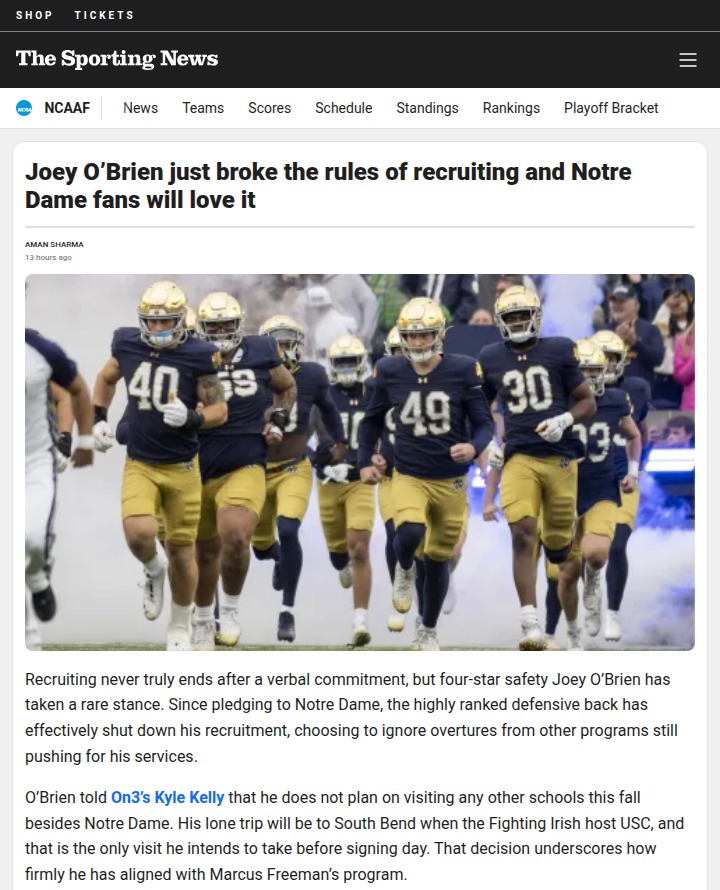 Irish Lockdown: Joey O’Brien Shuts Out Rivals