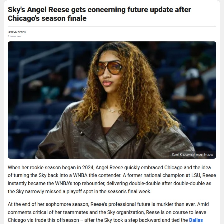 Angel Reese’s uncertain future shakes Chicago