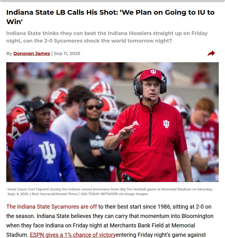 Indiana State vs Indiana: Underdogs ready to shock Big Ten