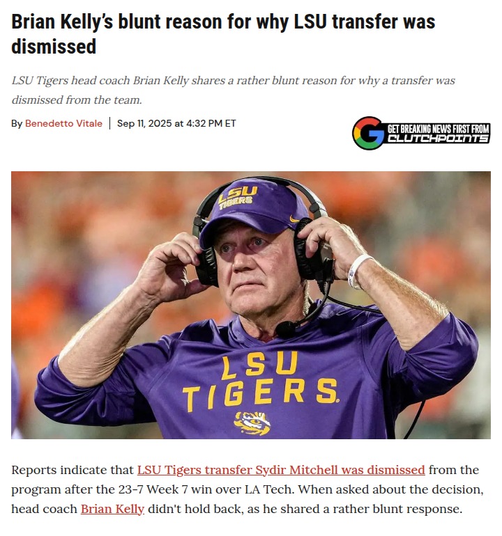 LSU makes bold move with transfer dismissal