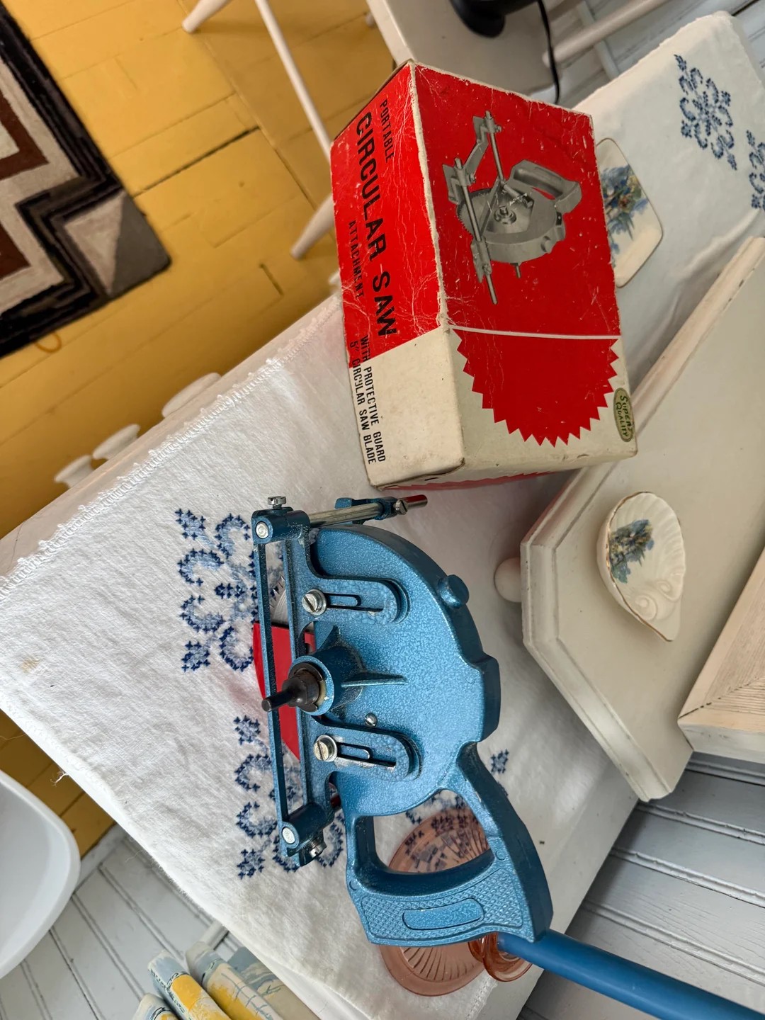 I was at a garage sale and found this little tool