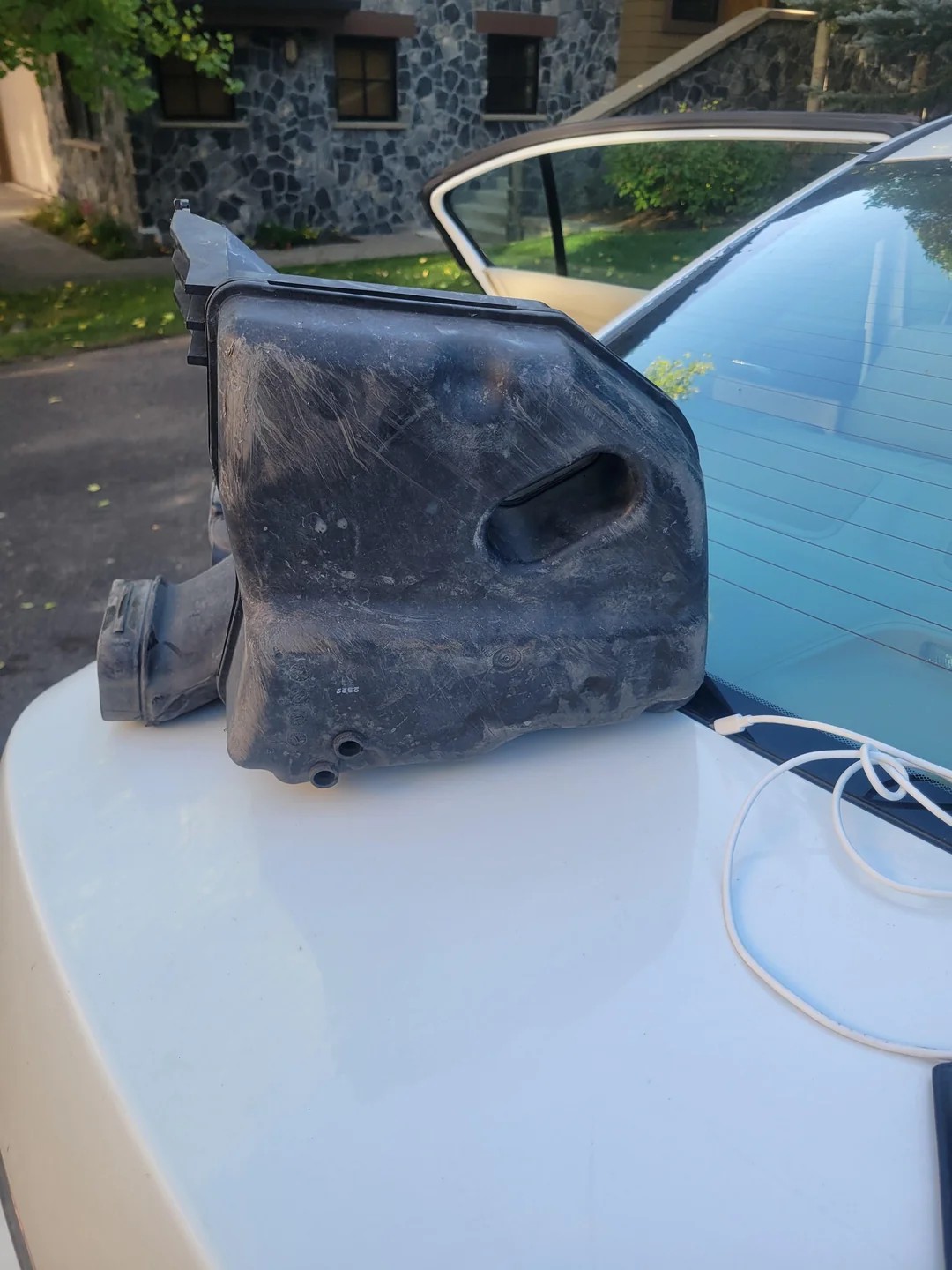 I heard a bang on a dirt road and now my car is missing a piece.  Needed a pro ASAP.