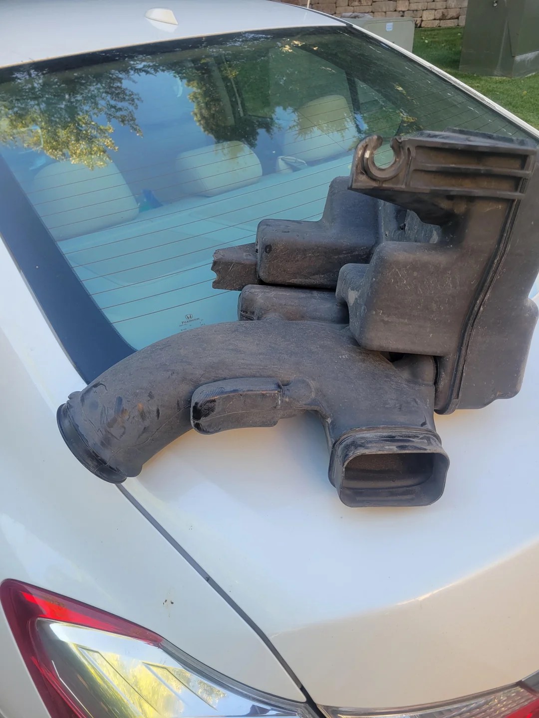 I heard a bang on a dirt road and now my car is missing a piece.  Needed a pro ASAP.