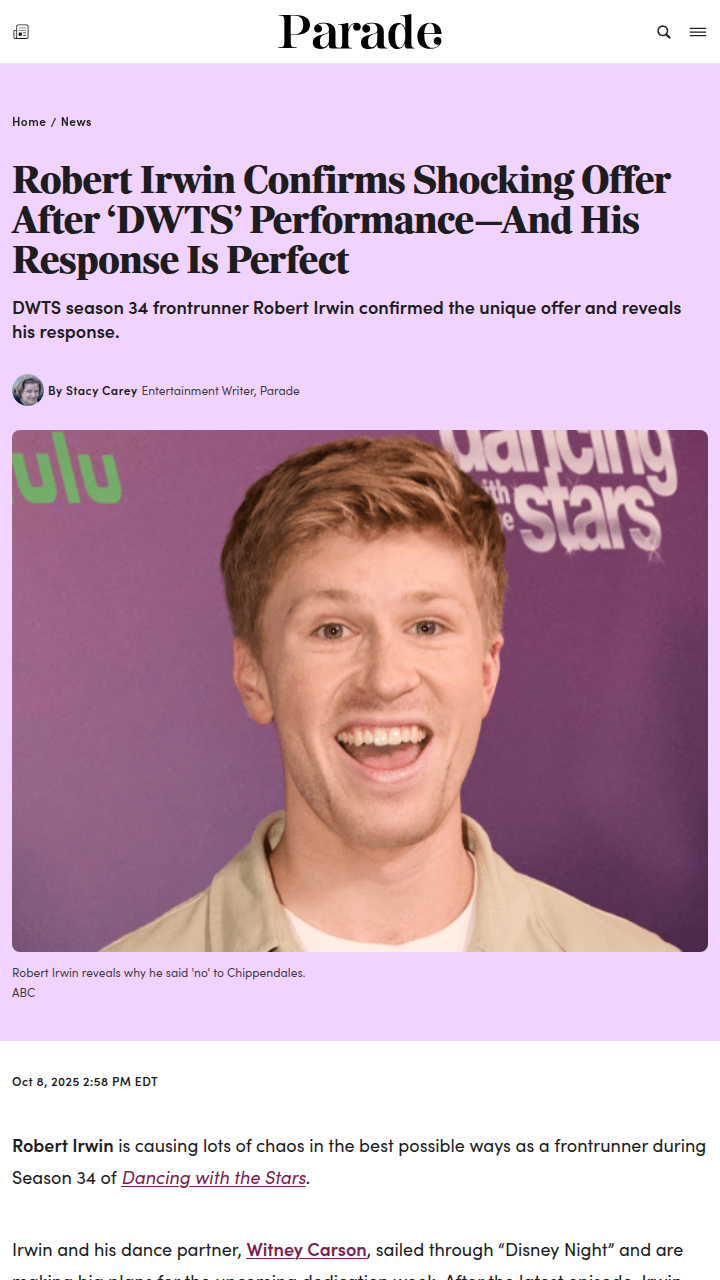 Robert Irwin's Chippendales Drama?! 😳