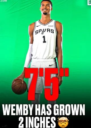 Wemby is STILL growing 😳