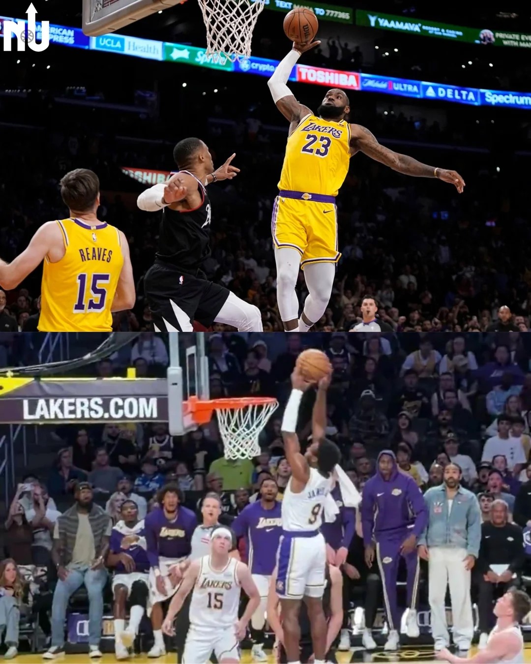 Austin Reaves just made NBA history by assisting both father & son