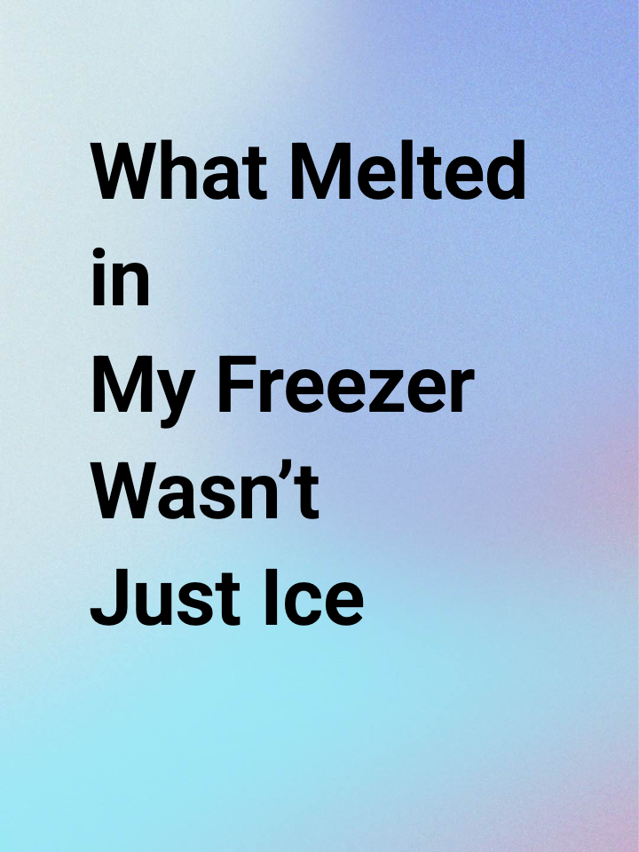 What Melted in My Freezer Wasn’t Just Ice