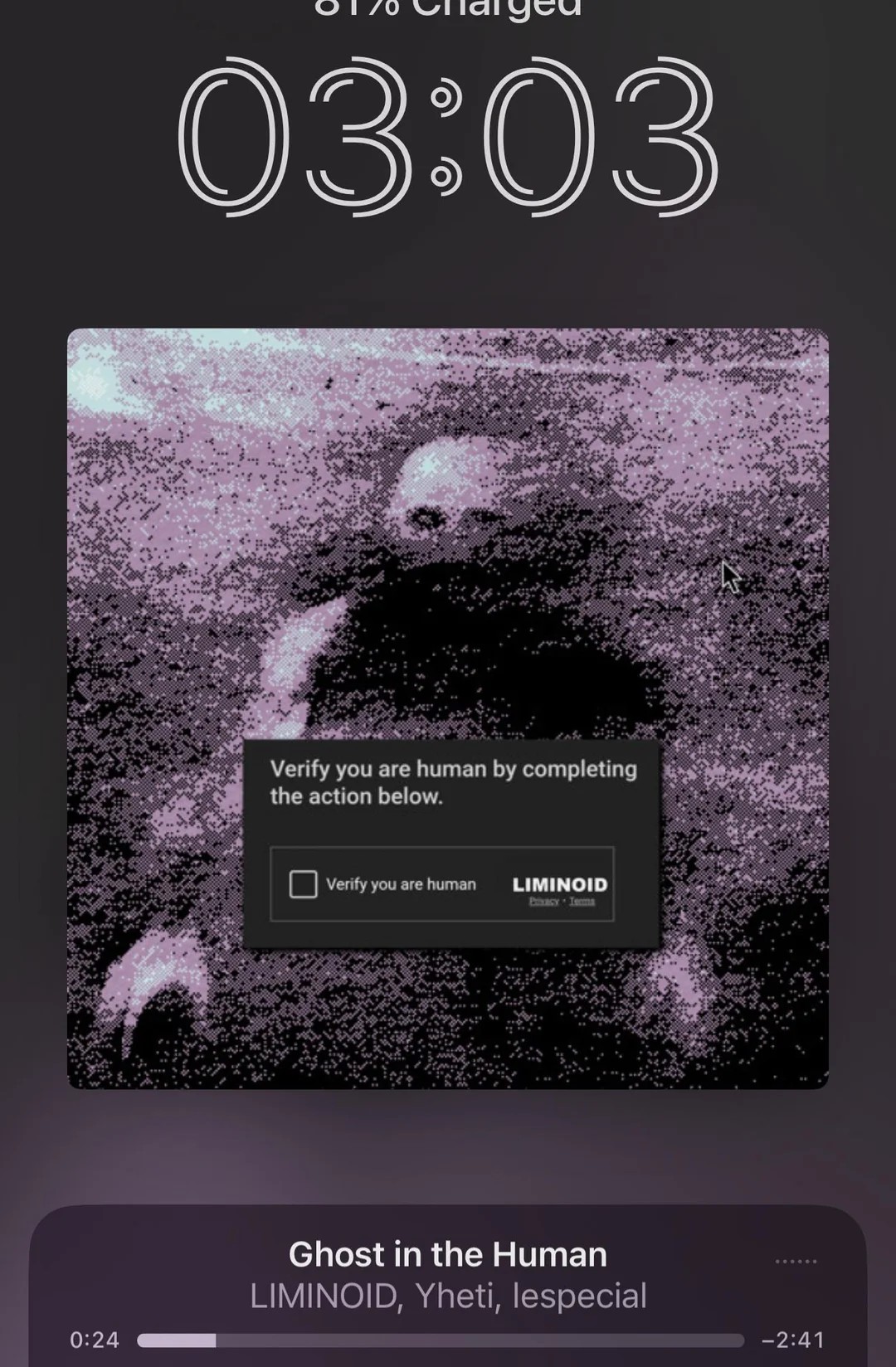 Last night, I was sleeping at my house alone with my phone on silent + do not disturb, and it woke me up playing this creepy ass song