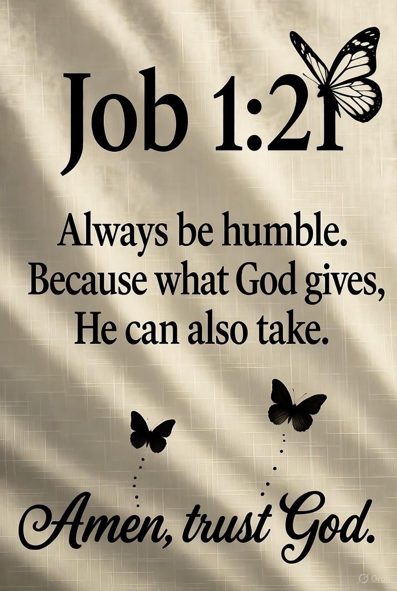 Amen, Trust God - Uplifting Job 1:21 Message for Spiritual Peace