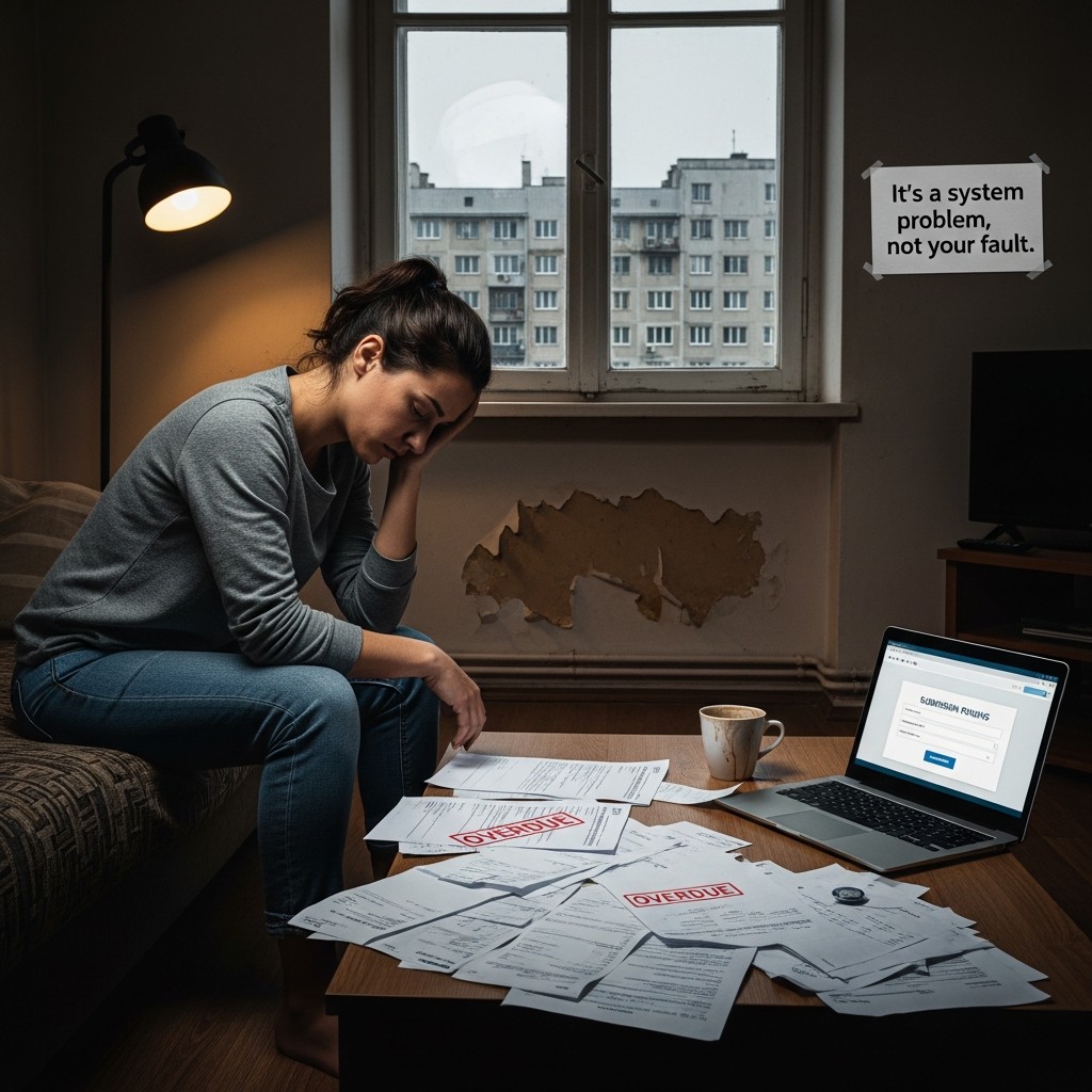 My Asylum-Seeking Neighbors Get Rent Aid — While I Wait in Line